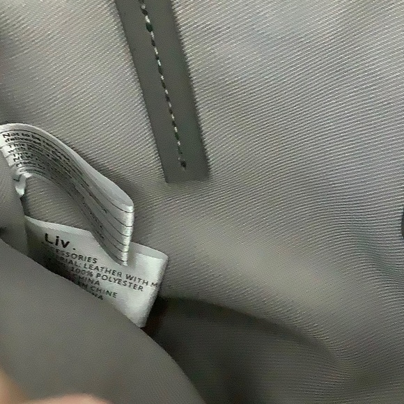 liv. by Olivia + Joy black leather crossbody with baby blue trim - Picture 12 of 12